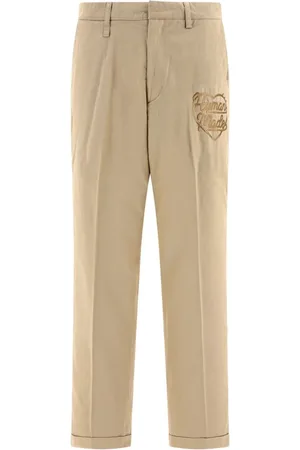 HUMAN MADE Logo-embroidered cotton trousers
