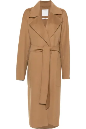Sportmax Veleno belted wool coat