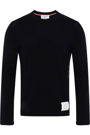 Thom Browne Stripe-detailing wool T-shirt