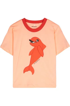 Mini Rodini Logo-print organic-cotton T-shirt