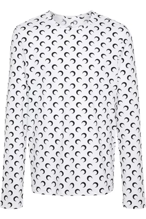 Marine Serre Crescent moon-print T-shirt