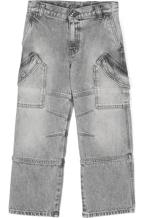 VERSACE Panelled straight-leg cargo jeans