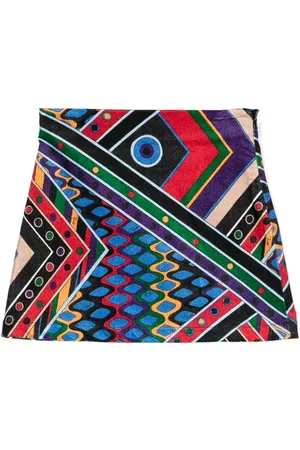 PUCCI Junior Graphic-print A-line skirt