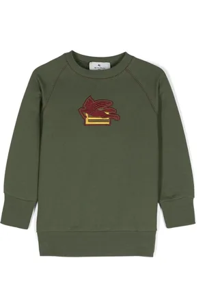 Etro Pegaso-embroidered cotton sweatshirt
