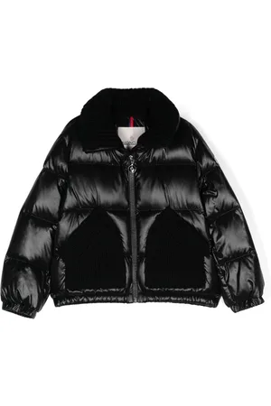 Moncler Knitted-panels puffer jacket