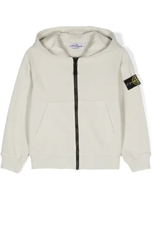 Stone Island Compass-badge zipped hoodie