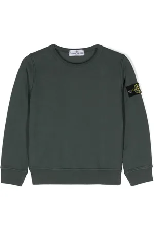 Stone Island Compass-badge cotton sweatshirt