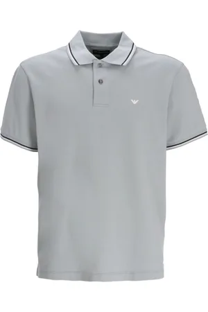 Emporio Armani Logo-embroidered cotton polo shirt