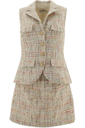 Self-Portrait Boucl?? tailored mini dress