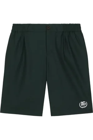 Dolce & Gabbana Embroidered-logo cotton shorts