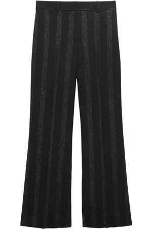 Msgm Striped wide-leg trousers