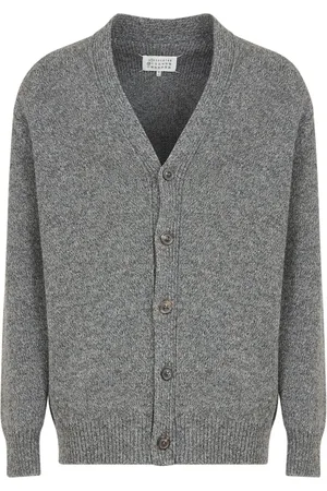 Maison Margiela Ribbed-edge wool cardigan