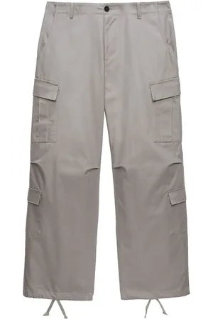 Msgm Drawstring ankles cargo trousers