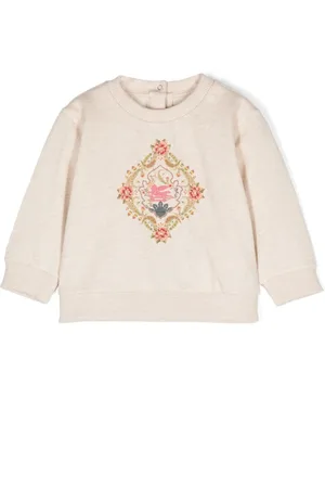 Etro Pegaso embroidery cotton sweatshirt