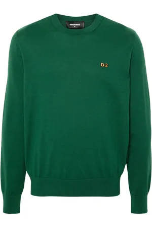 Dsquared2 Logo-embroidered cotton jumper