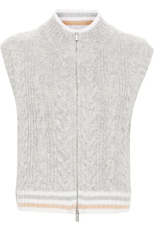 PESERICO SIGN Sequin-embellished wool vest