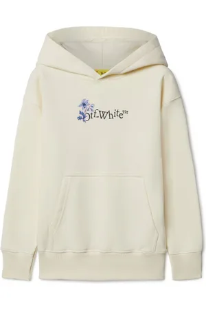 OFF-WHITE Arrow Flowers cotton hoodie