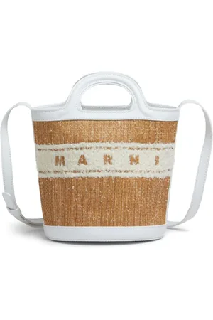 Marni Small Tropicalia logo-embroidered bucket bag