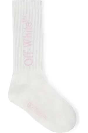 OFF-WHITE Bookish logo-jacquard socks