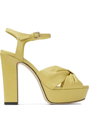 Jimmy Choo 120mm Heloise leather platform sandals