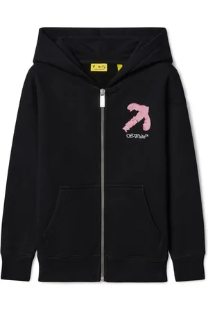 OFF-WHITE Arrow Acrylic cotton hoodie