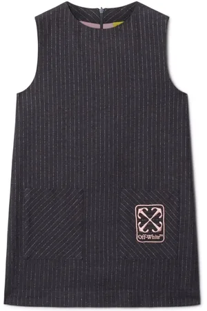 OFF-WHITE Pinstriped A-line dress