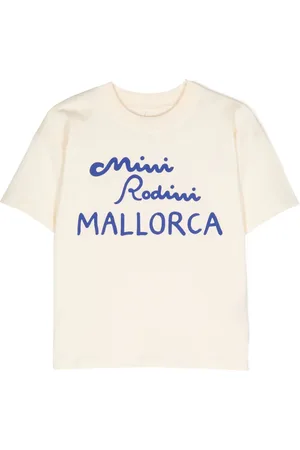 Mini Rodini Mallorca-print organic cotton T-shirt