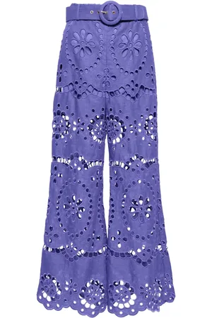 ZIMMERMANN Broderie anglaise cropped trousers