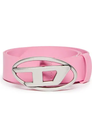 Diesel Logo-plaque leather belt