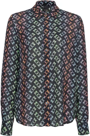 Pinko New Nora Love Birds-pattern shirt