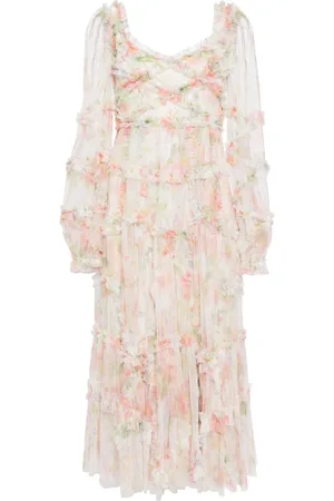Needle & Thread Immortal Rose floral-print midi dress