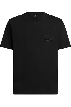 Etro Logo-embroidered cotton T-shirt