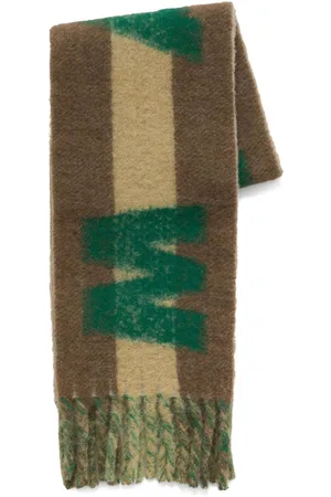 Marni Intarsia-knit alpaca wool-blend scarf