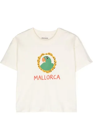 Mini Rodini Parrot-print organic cotton T-shirt