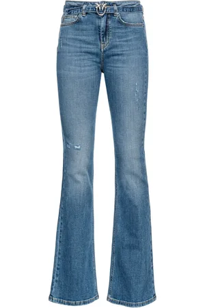 Pinko Flora mid-waist flare jeans