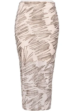 Pinko Gondola glitter-embellished tulle skirt