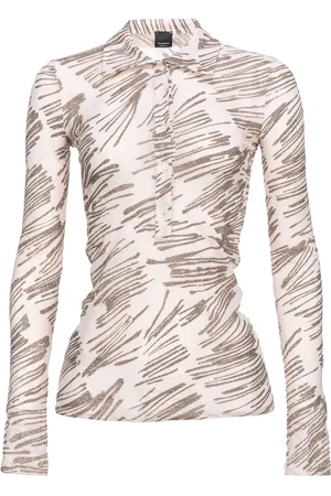 Pinko Pigna glitter-embellished polo shirt