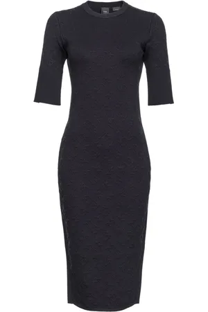 Pinko Logo-embossed knitted dress