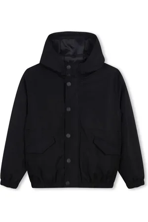 HUGO BOSS Logo-print hooded jacket