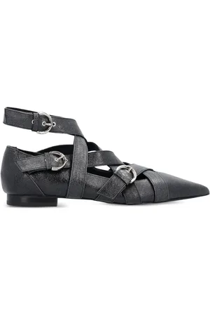 Pinko Gianira leather ballerina shoes