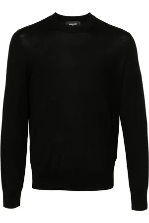 Dsquared2 Logo-embroidered virgin wool jumper