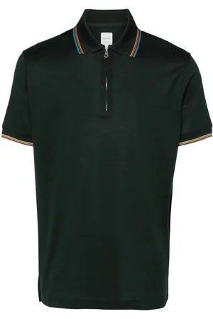 Paul Smith Stripe-trim cotton polo shirt