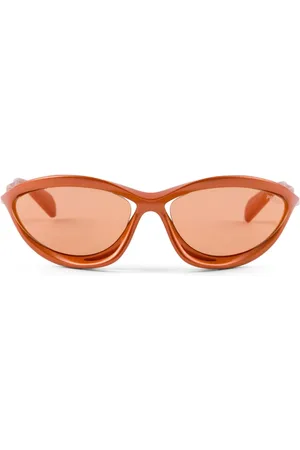 Prada Sculpted shield-frame sunglasses