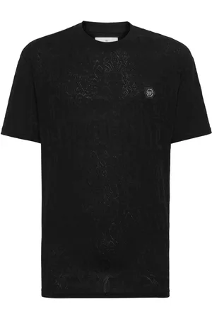 Philipp Plein Monogram-pattern cotton T-shirt
