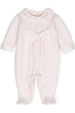 Lapin House Logo-print bow-detail pyjamas