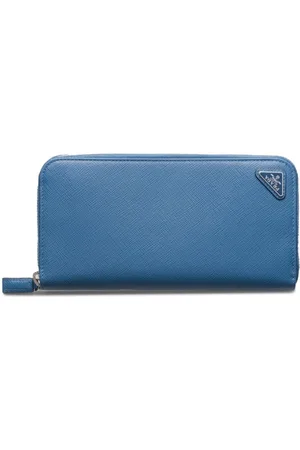 Prada Logo-plaque Saffiano leather wallet