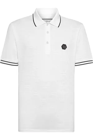 Philipp Plein Logo-appliqu?? cotton polo shirt