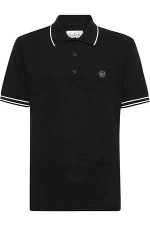 Philipp Plein Logo-appliqu?? cotton polo shirt