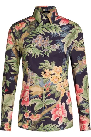 Etro Floral-print long-sleeve shirt