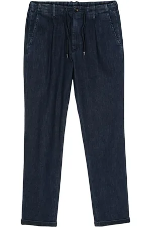 MOORER Wilton drawstring-waistband jeans